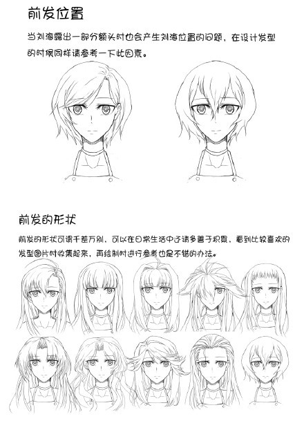 动漫人物发型的设计方法与参考